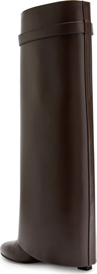 Givenchy Shark Lock 90 Leather Knee-high Boots - Image 2