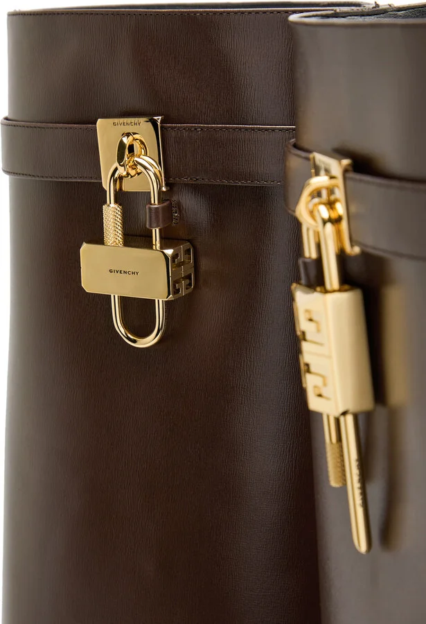 Givenchy Shark Lock 90 Leather Knee-high Boots - Image 4