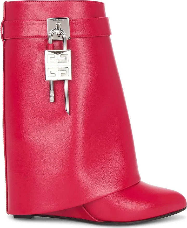 Givenchy Shark Lock Ankle Boot in Red - Image 2