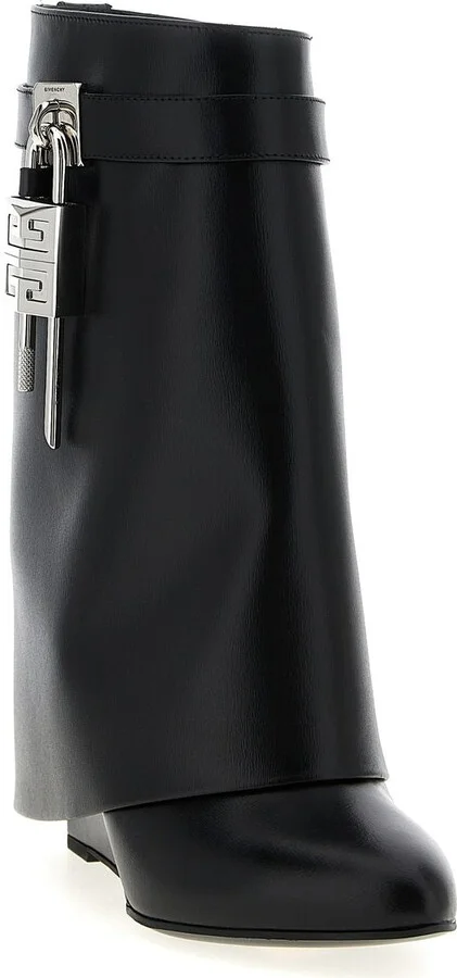 Givenchy Shark Lock Leather Boots - Image 11