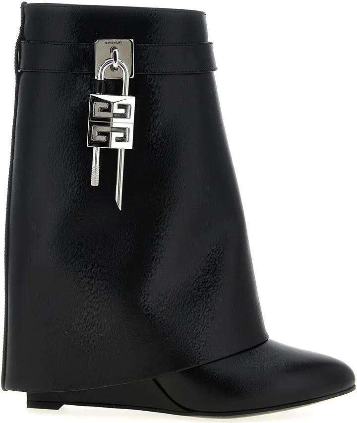 Givenchy Shark Lock Leather Boots