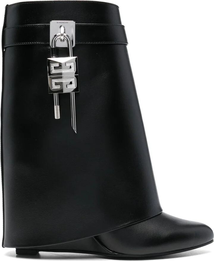 Givenchy Shark Lock Leather Boots