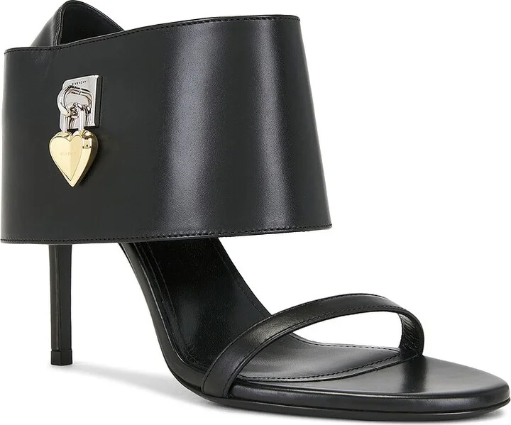 Givenchy Shark Lock Sandal in Black - Image 2