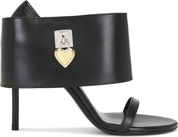 Givenchy Shark Lock Sandal in Black