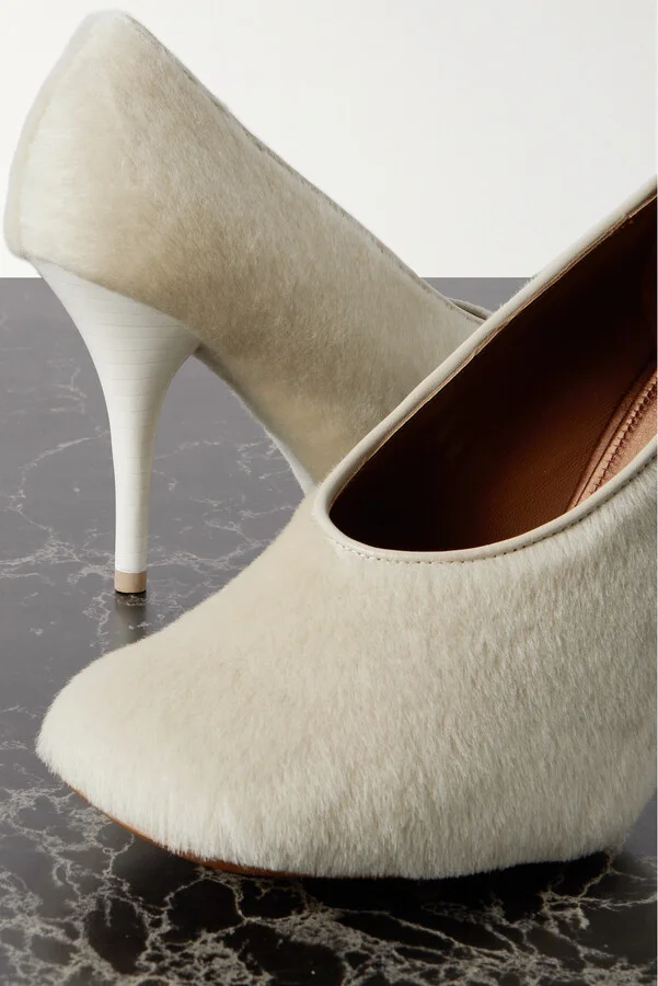 Givenchy - Show Lamb Hair Pumps - Ivory - Image 4
