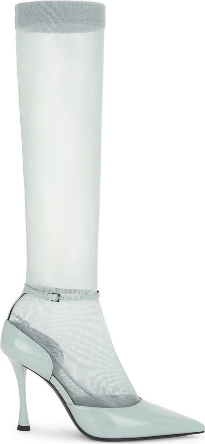 Givenchy Show Stocking Pump in Grey - Image 2