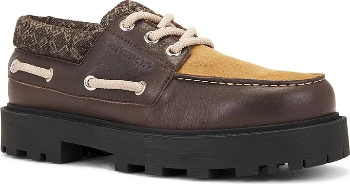 Givenchy Storm Boat Shoe in Brown - Image 2
