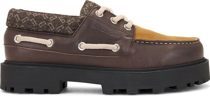 Givenchy Storm Boat Shoe in Brown