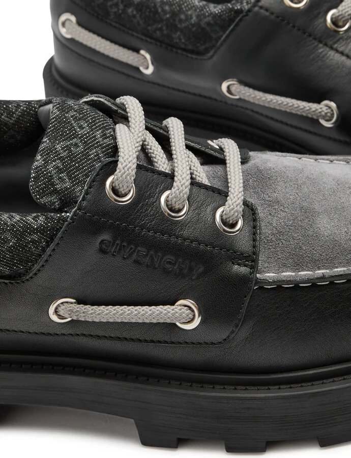 Givenchy Storm Panelled Chunky Boat Shoes - Image 4