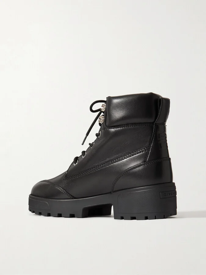 Givenchy - Trekker Leather Ankle Boots - Black - Image 3