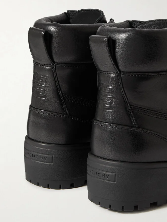 Givenchy - Trekker Leather Ankle Boots - Black - Image 4