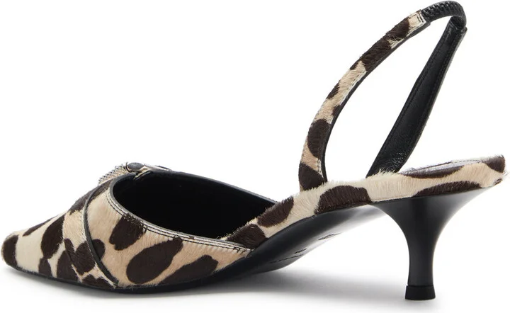 Givenchy Voyou 45 Calf-hair Slingback Pumps - Image 2