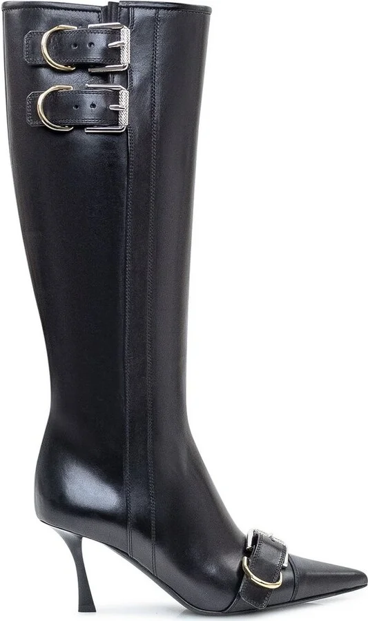 Givenchy Voyou Buckle-Detailed Knee Boots