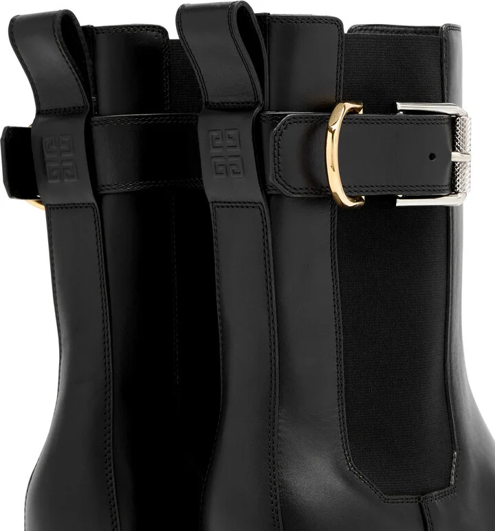 Givenchy Voyou Leather Chelsea Boots - Image 4