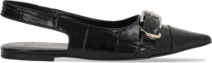 Givenchy Voyou Leather Slingback Ballets