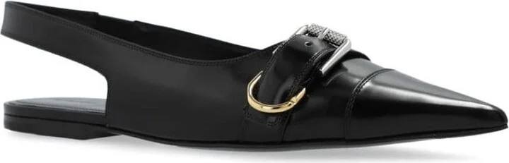 Givenchy Voyou Leather Slingback Flats - Image 2