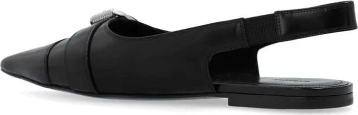 Givenchy Voyou Leather Slingback Flats - Image 3