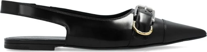 Givenchy Voyou Leather Slingback Flats