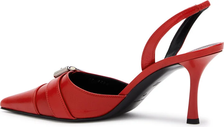 Givenchy Voyou Leather Slingback Pumps - Image 2