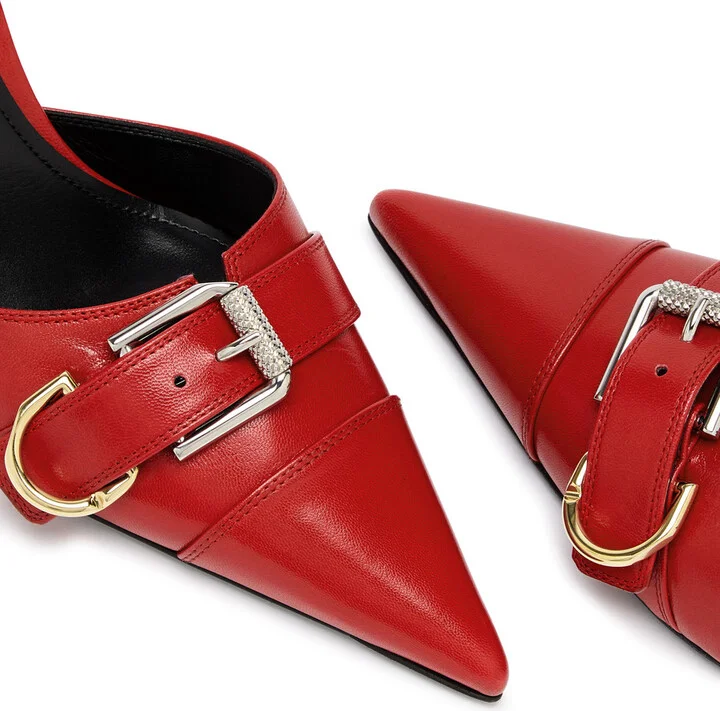 Givenchy Voyou Leather Slingback Pumps - Image 3