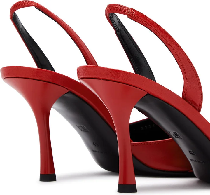 Givenchy Voyou Leather Slingback Pumps - Image 4