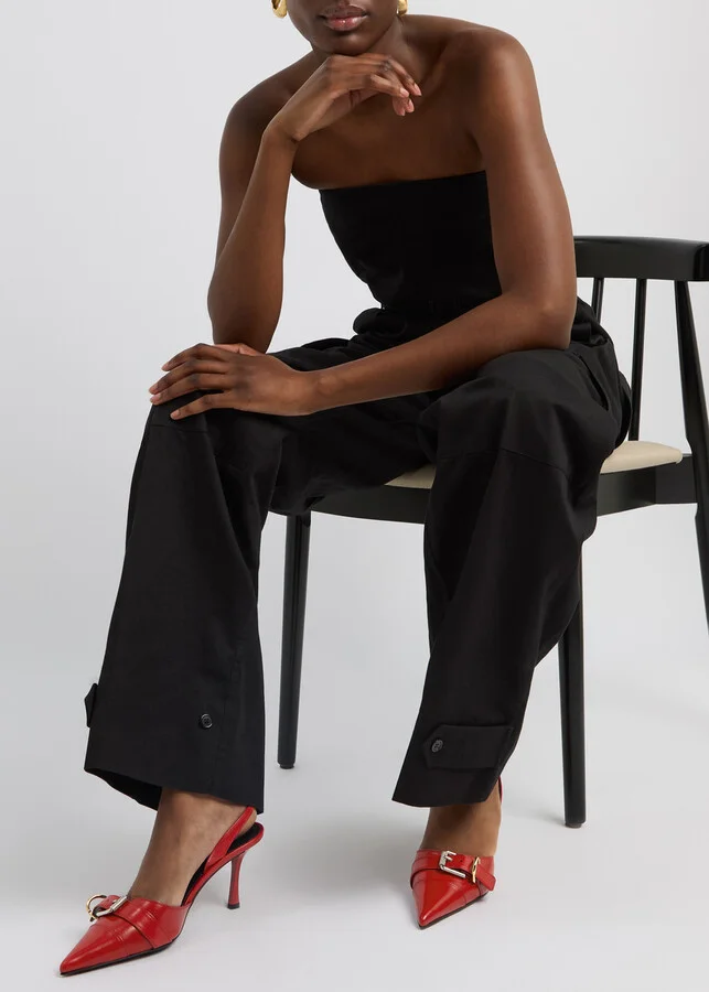 Givenchy Voyou Leather Slingback Pumps - Image 5