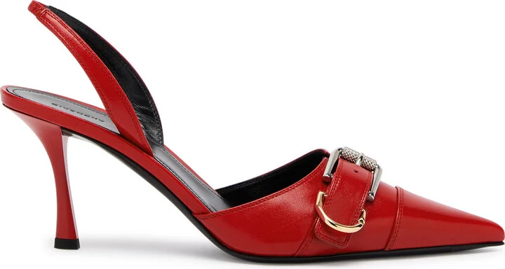 Givenchy Voyou Leather Slingback Pumps