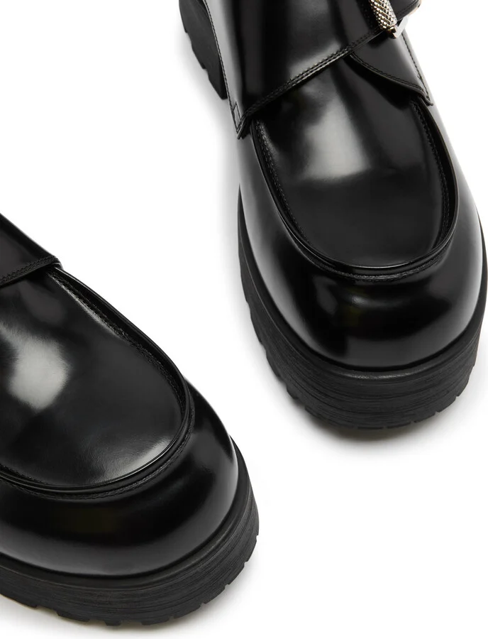 Givenchy Voyou Monk 50 Leather Loafers - Image 3