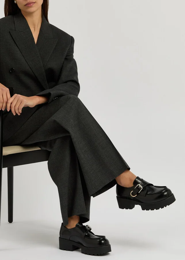 Givenchy Voyou Monk 50 Leather Loafers - Image 5