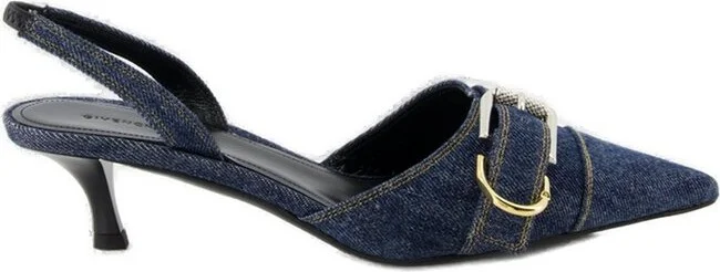 Givenchy Voyou Slingback Denim Pumps