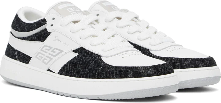 Givenchy White & Black G Move Sneakers - Image 4