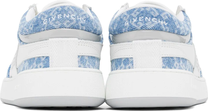 Givenchy White & Blue G Move Sneakers - Image 2