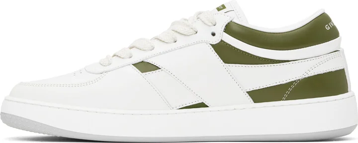 Givenchy White & Khaki G Move Sneakers - Image 3