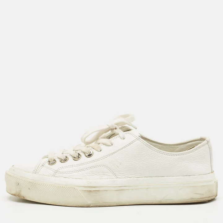 Givenchy White Leather Lace Up Sneakers Size 40