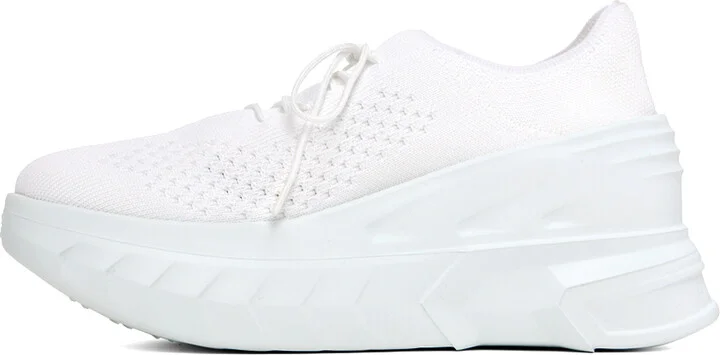 Givenchy White Marshmallow Wedge Sneakers - Image 3