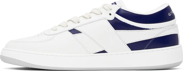 Givenchy White & Navy G Move Sneakers - Image 3