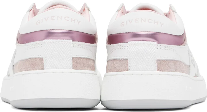 Givenchy White & Pink G Move Sneakers - Image 2