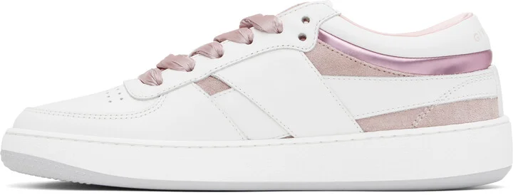 Givenchy White & Pink G Move Sneakers - Image 3