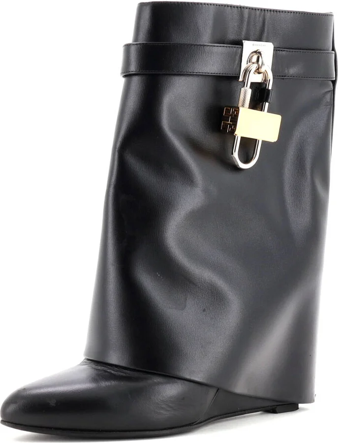 GIVENCHY Women's Shark Lock Pant Boots Leather