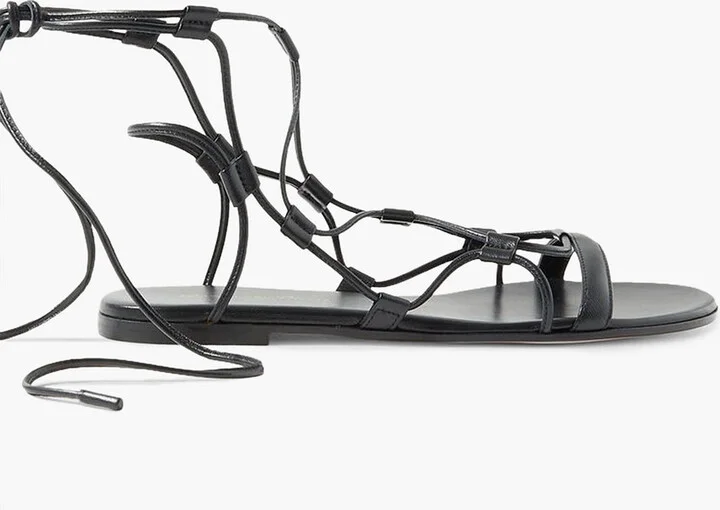 Giza lace-up leather sandals