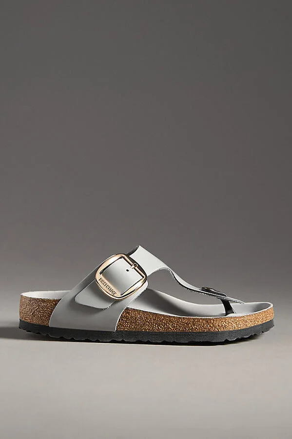 Gizeh Big Buckle High Shine Sandals - Image 2