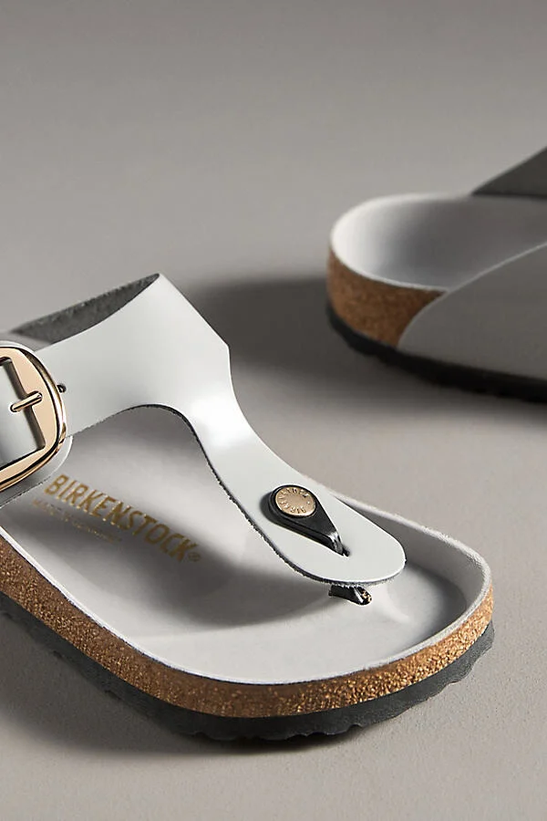 Gizeh Big Buckle High Shine Sandals - Image 3