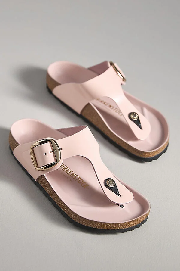 Gizeh Big Buckle High Shine Sandals - Image 2