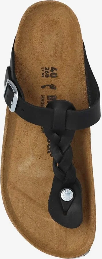 Gizeh Braided Leather Thong Sandals - Image 3
