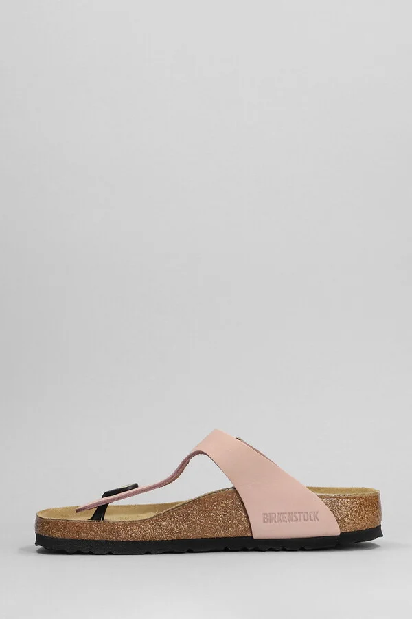 Gizeh Flats In Rose-pink Nubuck - Image 3