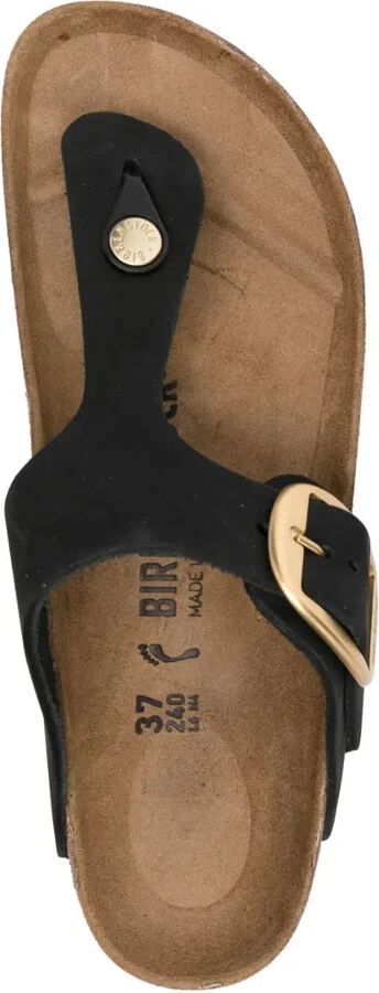 Gizeh leather flat sandals - Image 4
