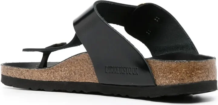 Gizeh logo-engraved leather sandals - Image 3
