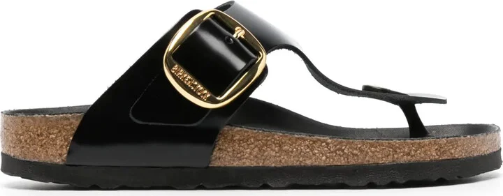 Gizeh logo-engraved leather sandals