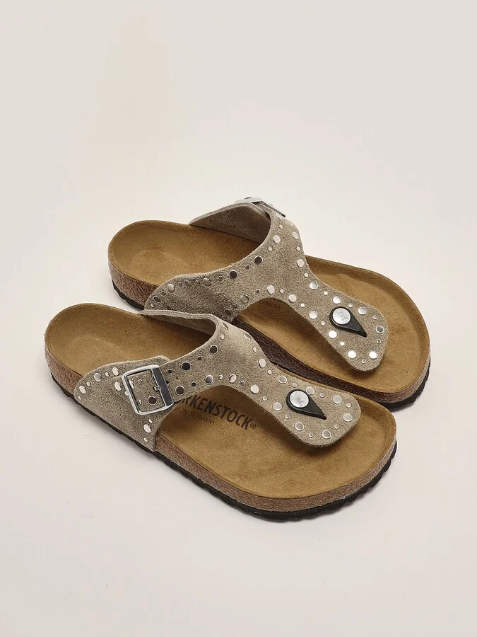 Gizeh Rivet Pelle Suede Sandal - Image 2