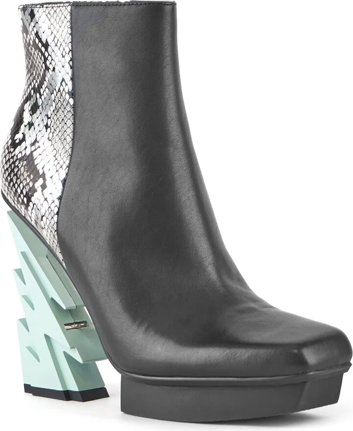 Glam Square Boot - Black Ii - Image 2
